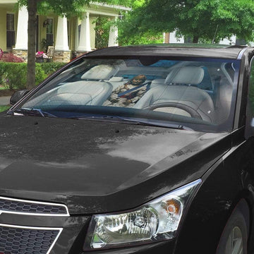 Gearhumans 3D Annabelle Custom Car Auto Sunshade