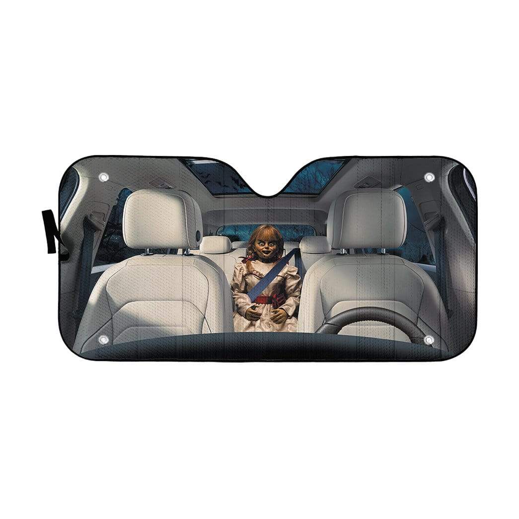 gearhumans 3D Annabelle Custom Car Auto Sunshade GV030819 Auto Sunshade 57''x27.5'' 