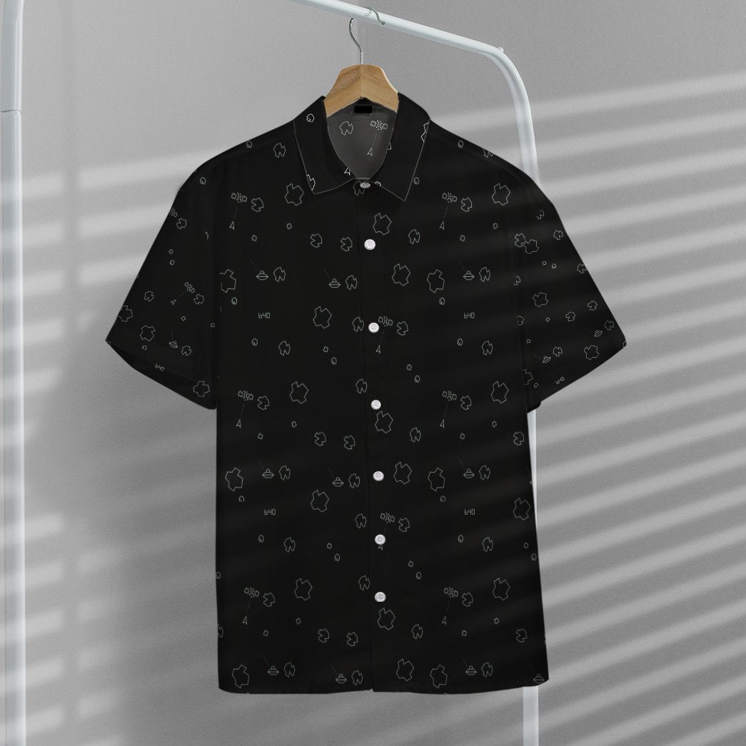 Gearhumans 3D Asteroid Gameplay Hawaii Shirt ZK2704214 Hawai Shirt 