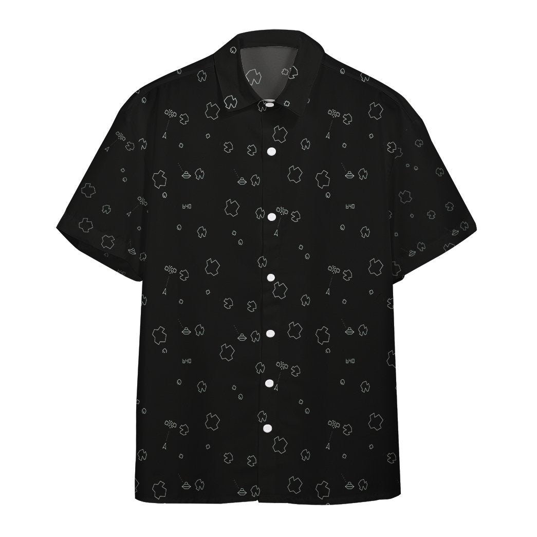 Gearhumans 3D Asteroid Gameplay Hawaii Shirt ZK2704214 Hawai Shirt Short Sleeve Shirt S 