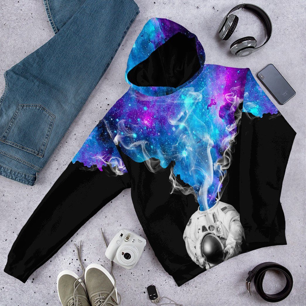 Gearhumans 3D Astronaut Galaxy Custom Tshirt Hoodie Apparel