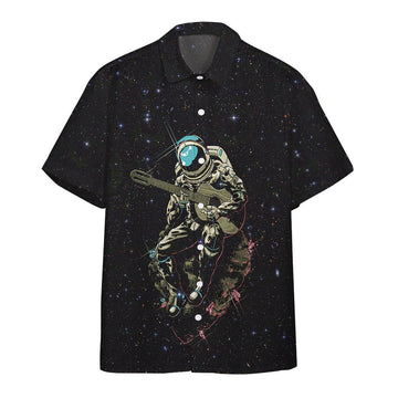 Gearhumans 3D Astronaut Playing The Guitar Custom Hawaii Shirt