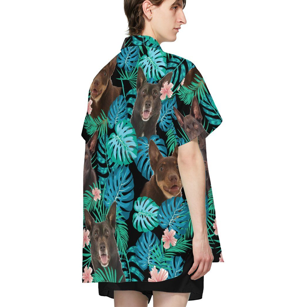 Gearhumans 3D Australian Kelpie Dog Summer Custom Short Sleeve Shirt GW1905218 Hawai Shirt 