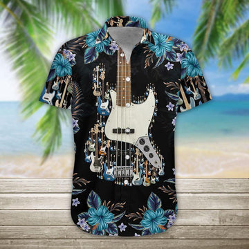 Gearhumans 3D Bass Guitar Hawaii Shirt