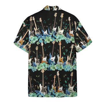 Gearhumans 3D Bass Guitar Hawaii Shirt