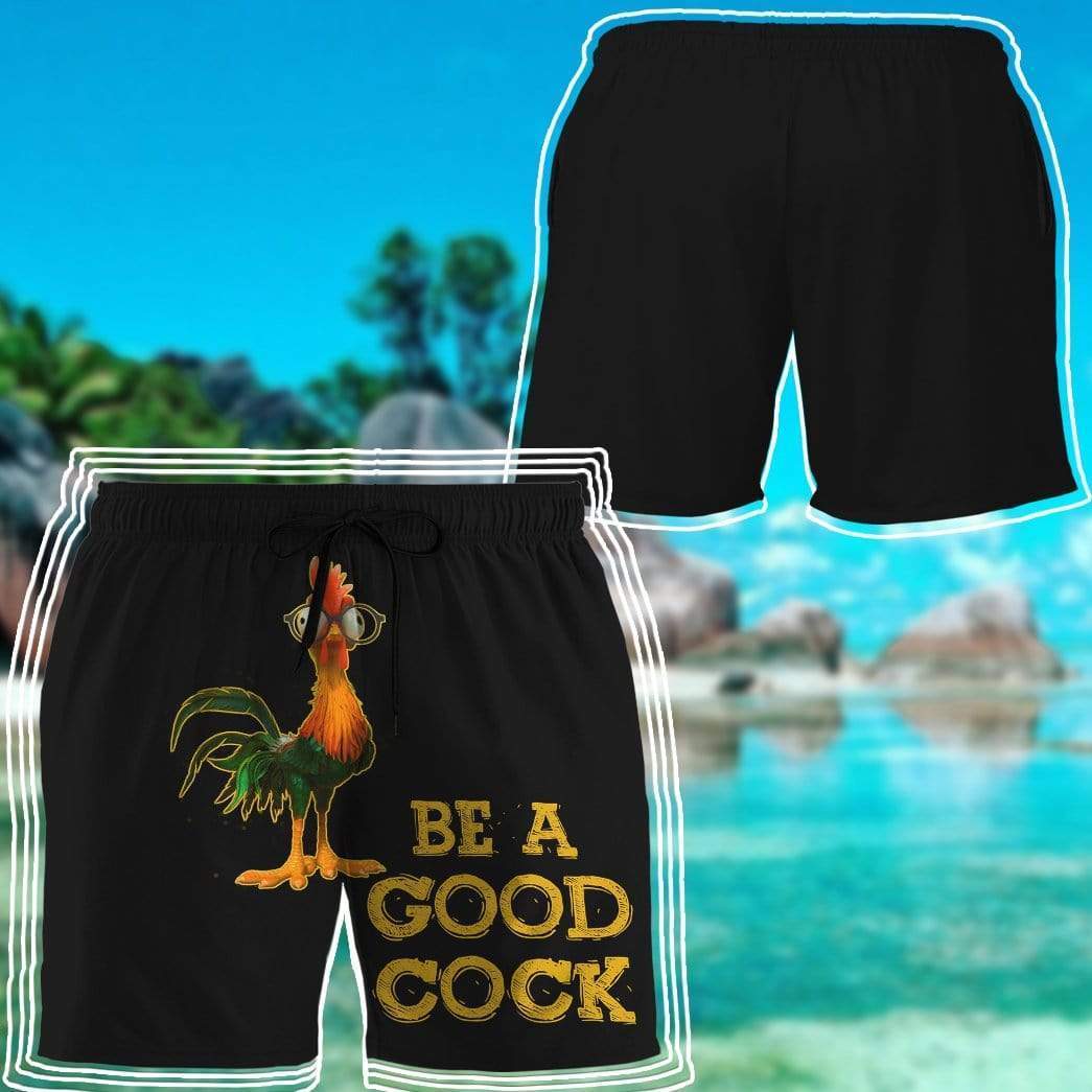 Gearhumans 3D Be a good cock, Stop staring at my cock Beach Shorts Swim Trunks GV05072 Men Shorts 