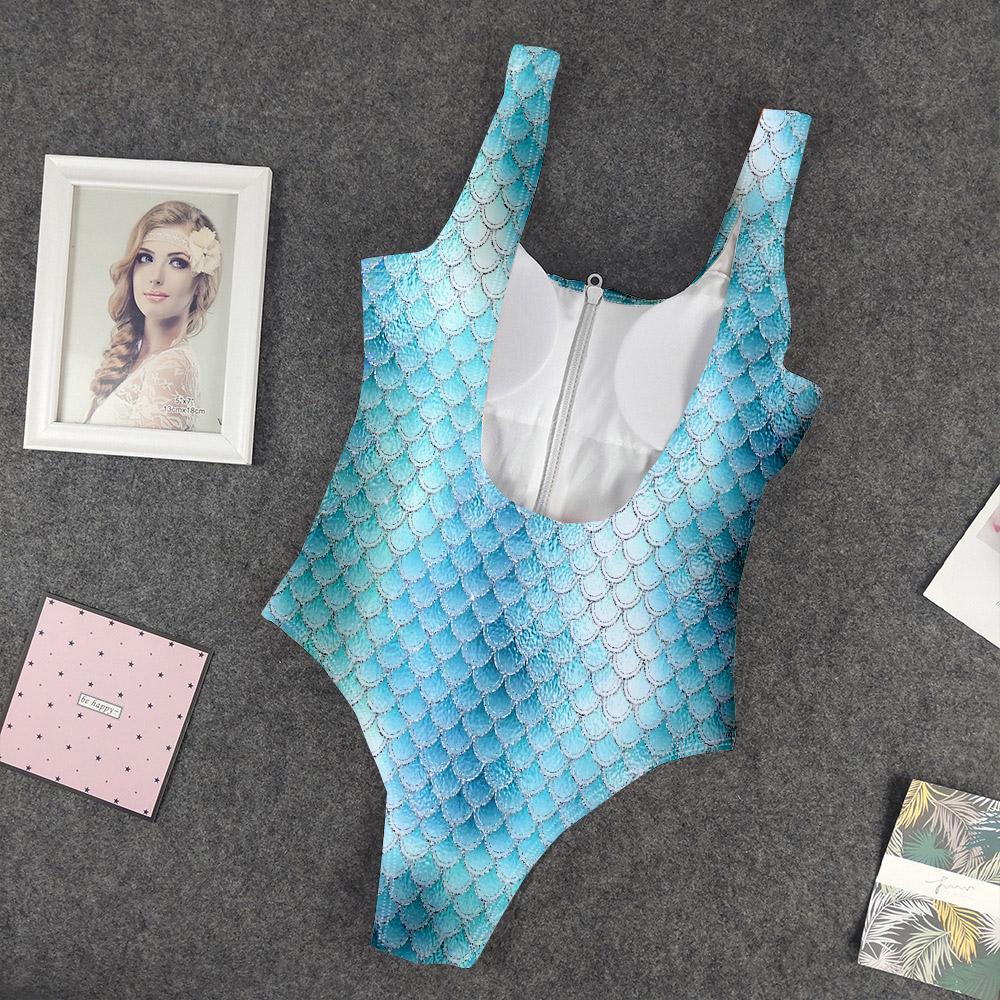 Gearhumans 3D Be A Mermaid And Make Waves Custom Swimsuit GO08062111 One-piece Swimsuit 