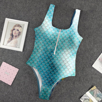 Gearhumans 3D Be A Mermaid And Make Waves Custom Swimsuit GO08062111 One-piece Swimsuit One-piece Swimsuit S 