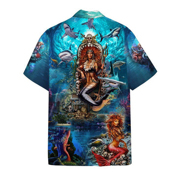 Gearhumans 3D Beautiful Mermaid In The Ocean Custom Short Sleeve Shirt