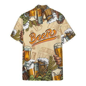 Gearhumans 3D Beer Custom Hawaii Shirt