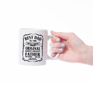 Gearhumans 3D Best Dad All Time Mug ZK2105217 Mug 