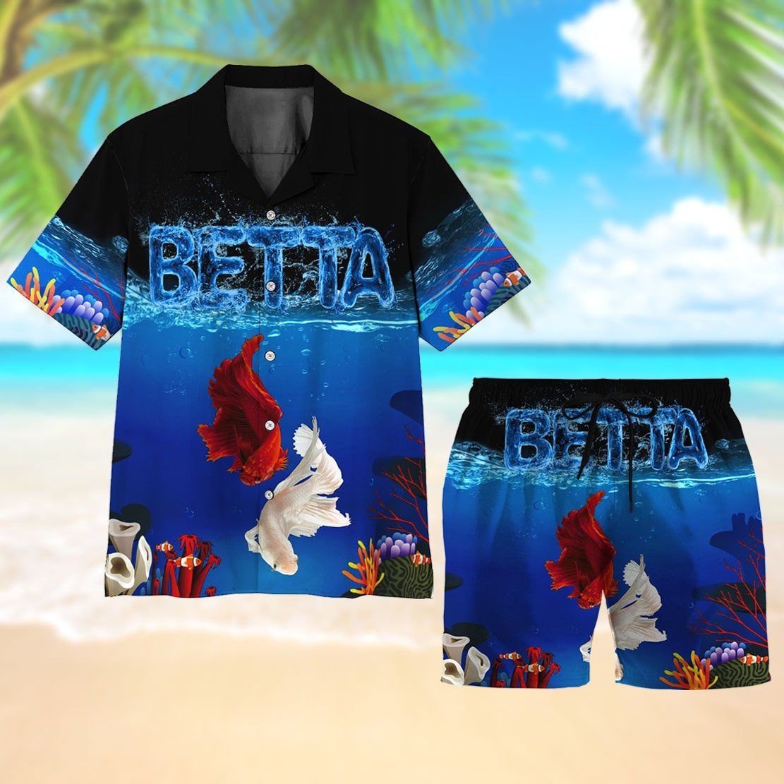 Gearhumans 3D Betta Fish Beach Short ZZ2005212 Men Shorts 