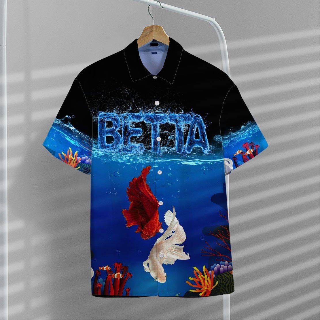 Gearhumans 3D Betta Fish Hawaii Shirt ZZ2005211 Hawai Shirt 