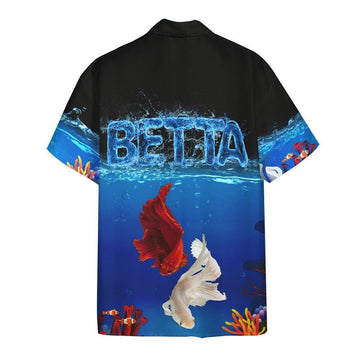 Gearhumans 3D Betta Fish Hawaii Shirt
