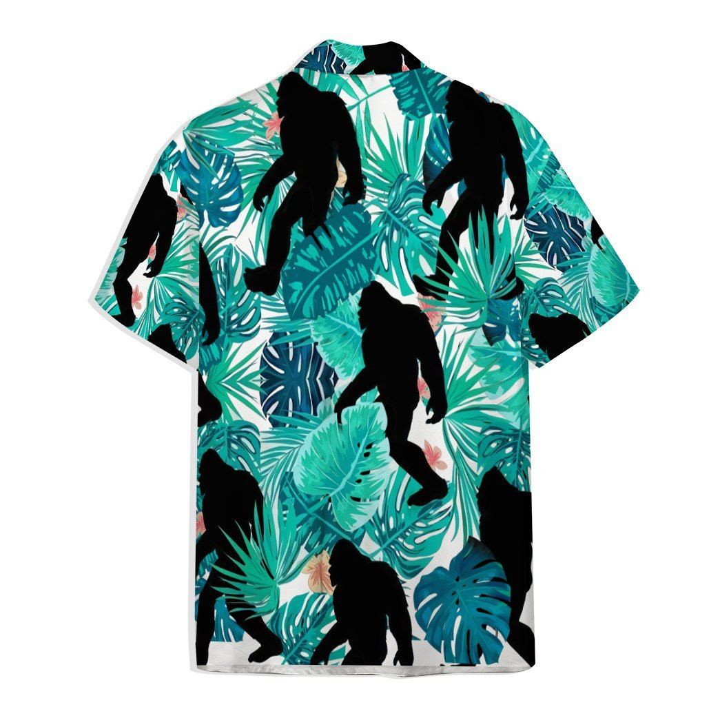 Gearhumans 3D Bigfoot Tropical Hawaii Shirt ZB16036 Hawai Shirt 