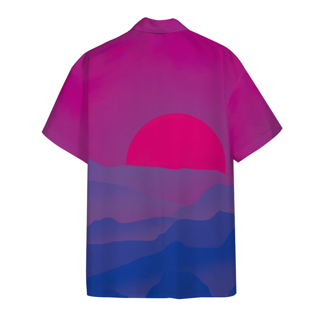 Gearhumans 3D Bis Pride Sunrise Custom Hawaii Shirt GS21052111 Hawai Shirt 