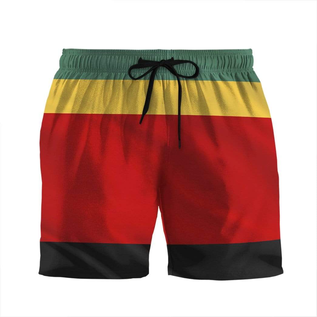 Gearhumans 3D Bob Marley Costume Summer Beach Shorts GN30079 Men Shorts Men Shorts S