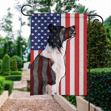 Gearhumans 3D Border Collie Dog Custom House Flag