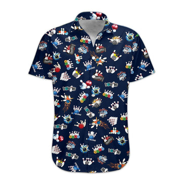 Gearhumans 3D Bowling Hawaii Shirt