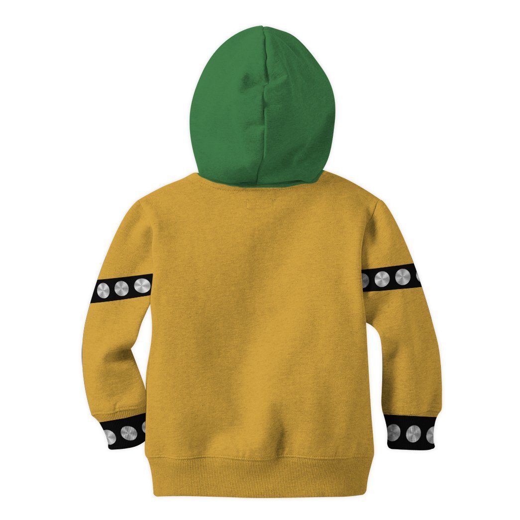 Gearhumans 3D Bowser Custom Kid Hoodie