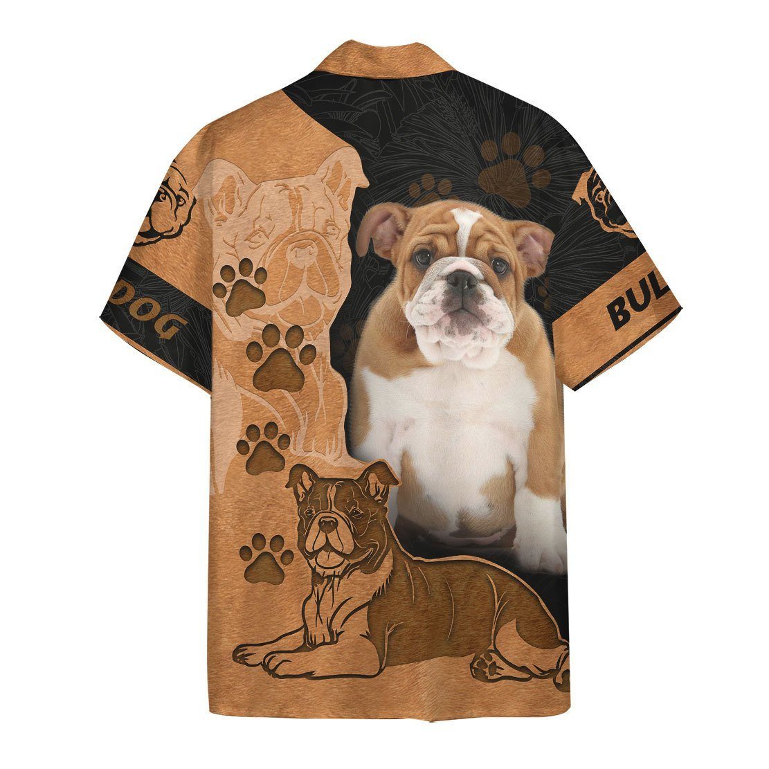 Gearhumans 3D Bulldog Hawaii Shirt ZZ09045 Hawai Shirt 