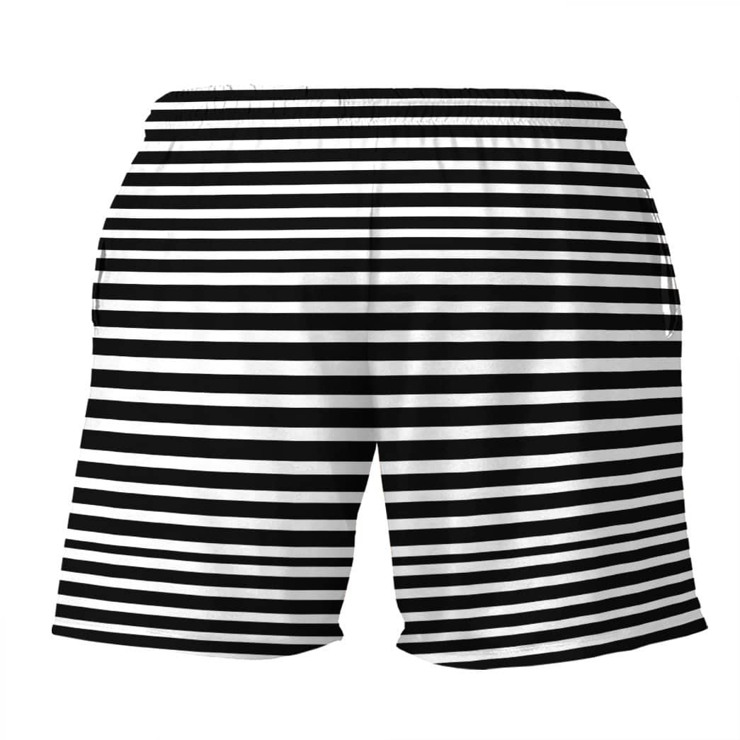 Gearhumans 3D Bulldog Stripes Custom Beach Shorts Swim Trunks GV31076 Men Shorts