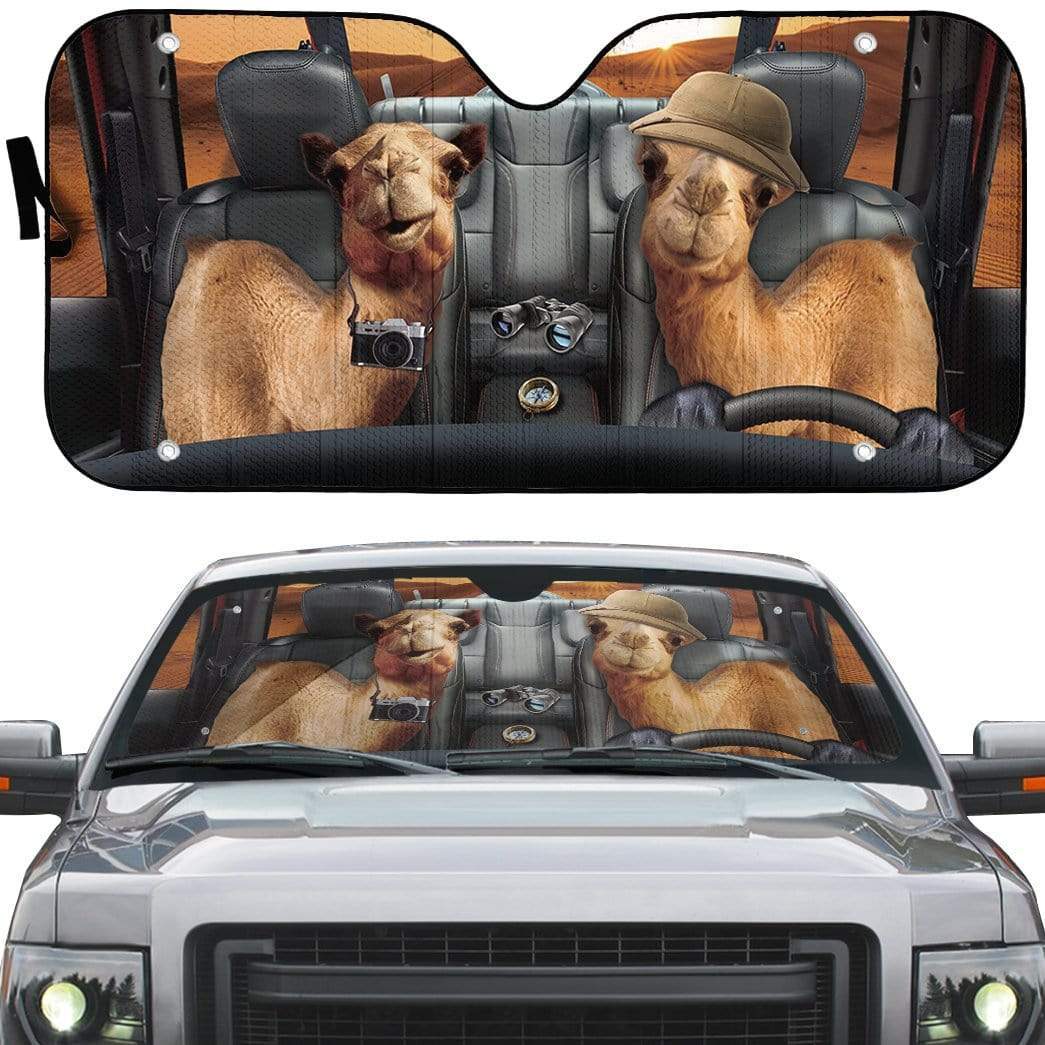 gearhumans 3D Camel Custom Car Auto Sunshade GS06074 Auto Sunshade 