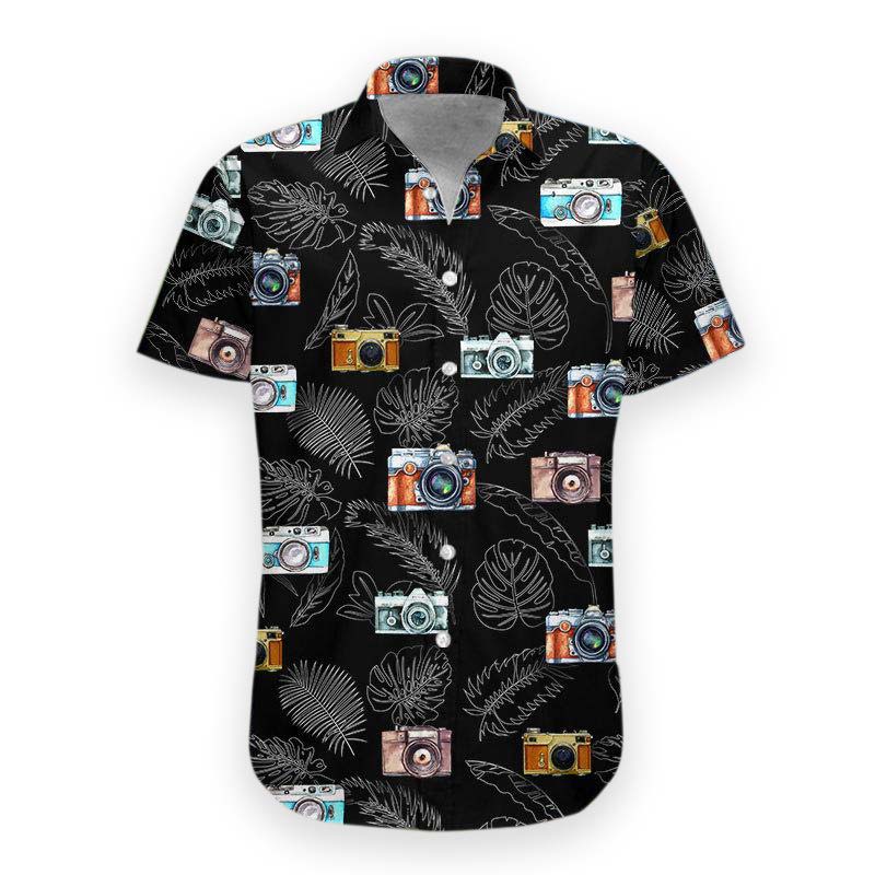 Gearhumans 3D Camera Hawaii Shirt ZG-HW27072004 Short Sleeve Shirt S