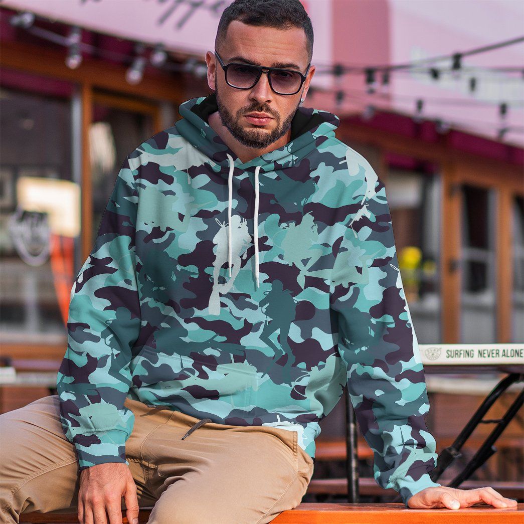 Personalized Camo Full Zip Windbreaker 