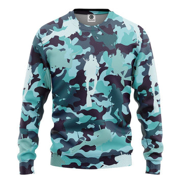 Gearhumans 3D Camo Scuba Diving Custom Tshirt Hoodie Apparel