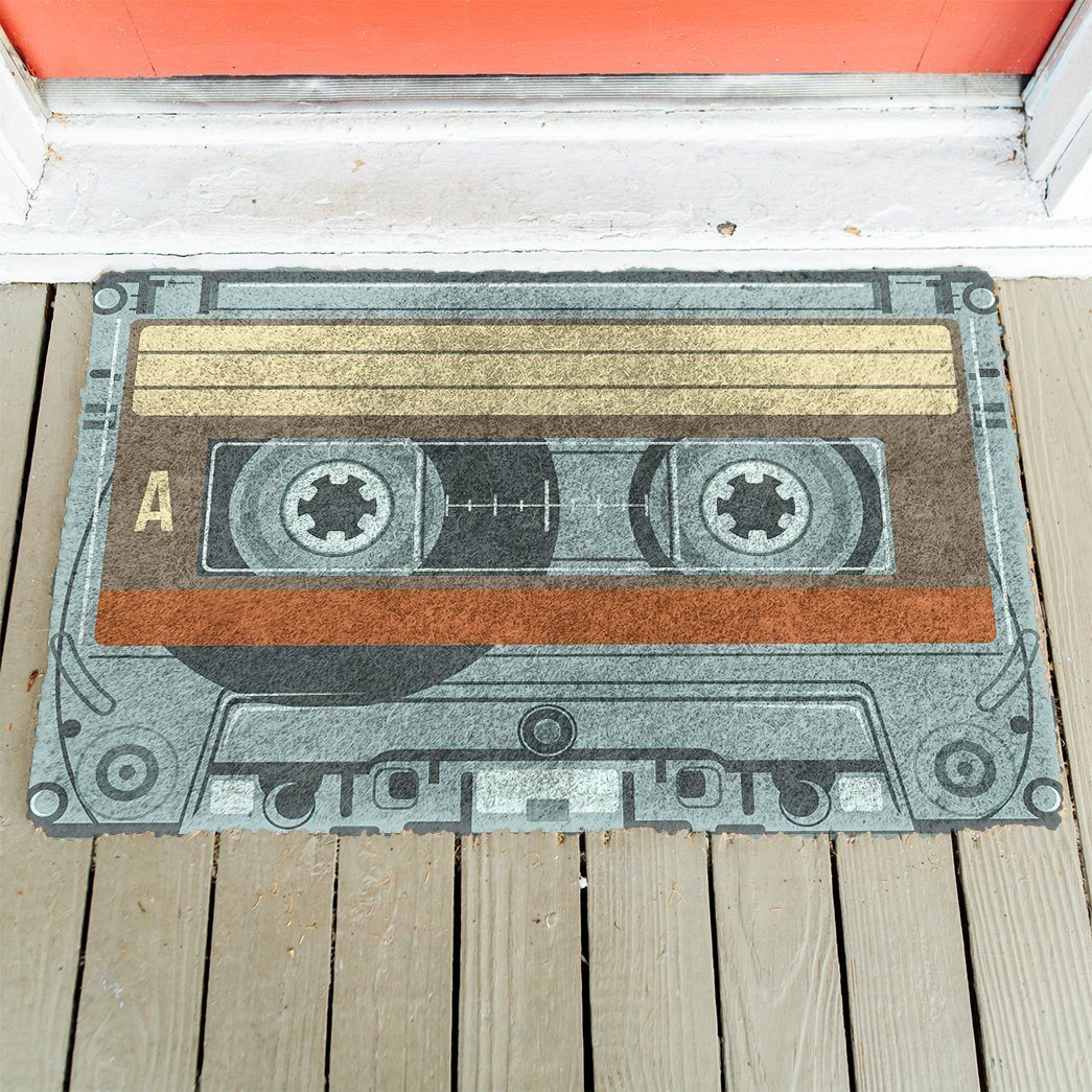 Gearhumans 3D Cassette Tape Doormat ZK1106212 Doormat 