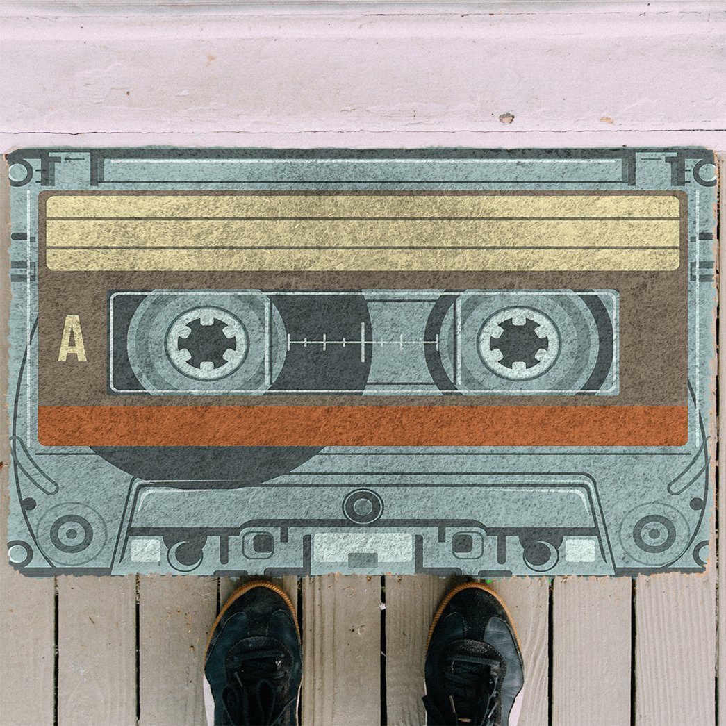 Gearhumans 3D Cassette Tape Doormat ZK1106212 Doormat 