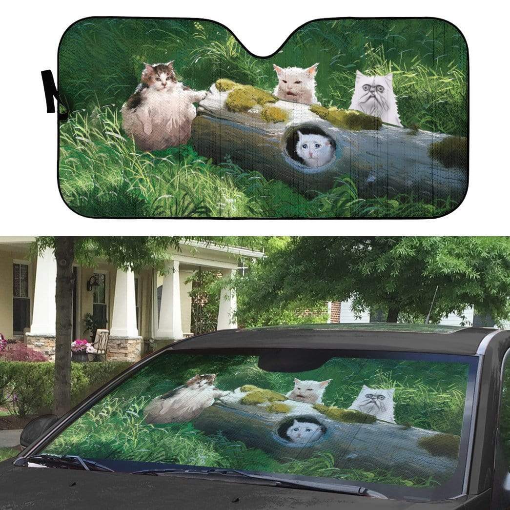 gearhumans 3D Cat Car Auto Sunshade GH21055 Auto Sunshade 