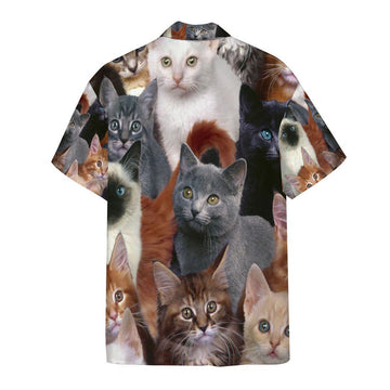 Gearhumans 3D Cats Custom Short Sleeve Shirt