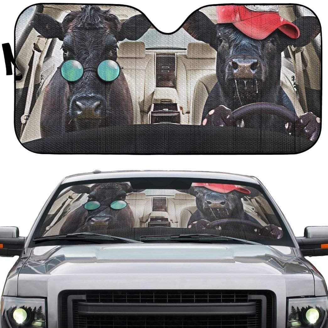 gearhumans 3D Cattle Driver Custom Car Auto Sunshade GV07051 Auto Sunshade 