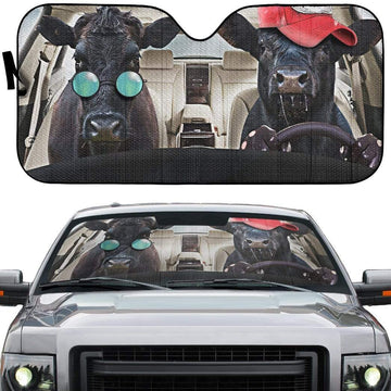 Gearhumans 3D Cattle Driver Custom Car Auto Sunshade