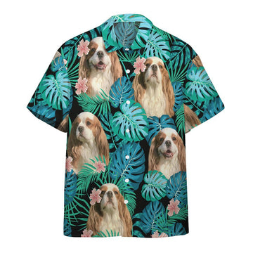 Gearhumans 3D Cavalier King Charles Spaniel Dog Summer Custom Short Sleeve Shirt