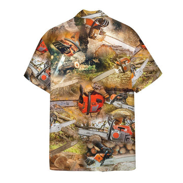 Gearhumans 3D Chainsaw Hawaii Shirt