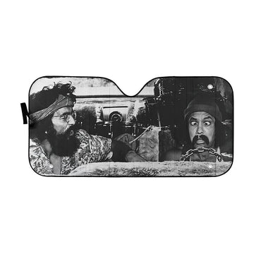 Gearhumans 3D Cheech And Chong Custom Car Auto Sunshade