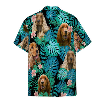 Gearhumans 3D Cocker Spaniel Dog Summer Custom Short Sleeve Shirt