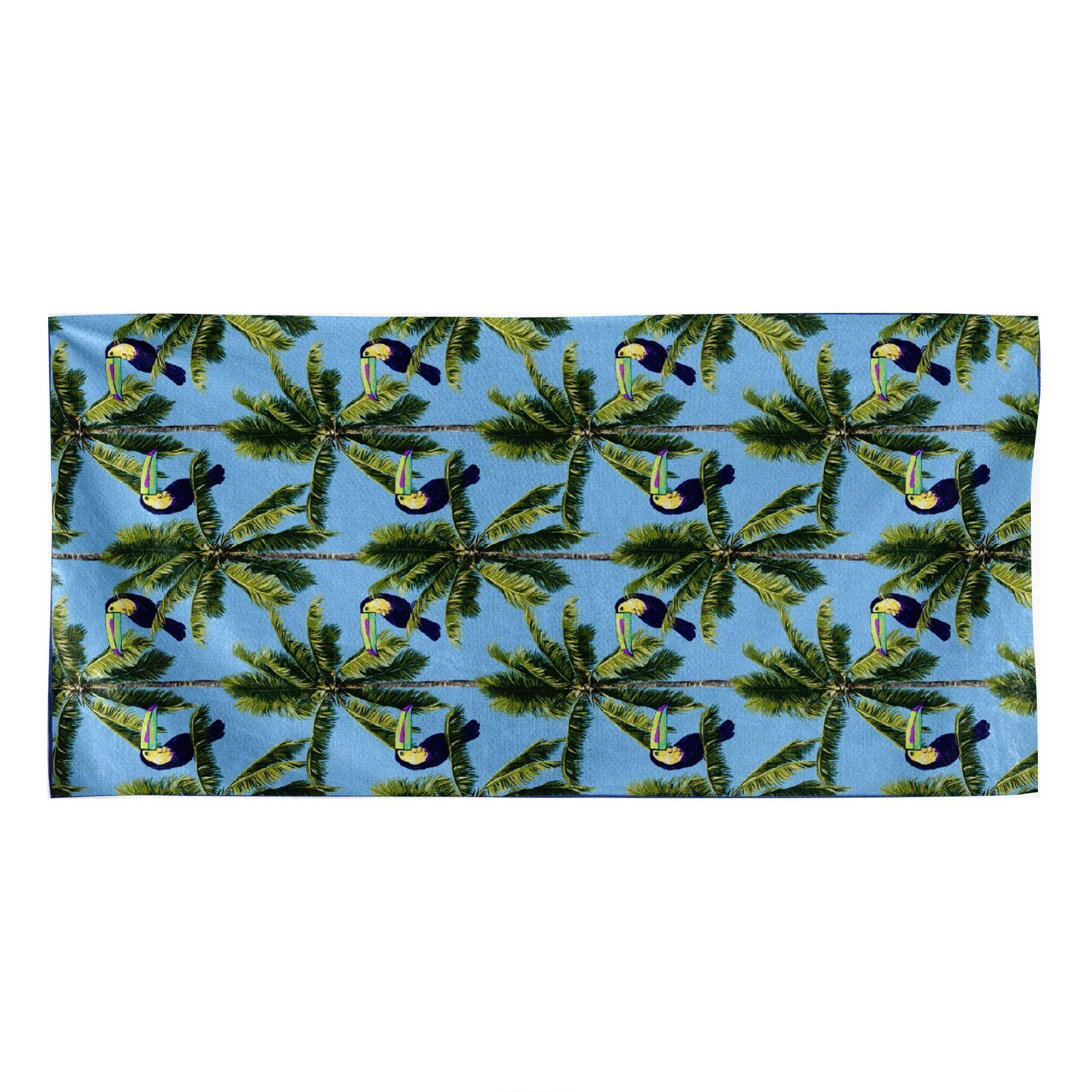 Gearhumans 3D Coconut Tree Beach Towel GJ14052122 Towel Towel 60''x30'' 