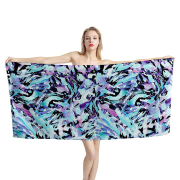 Gearhumans 3D Colorful Pattern Beach Towel