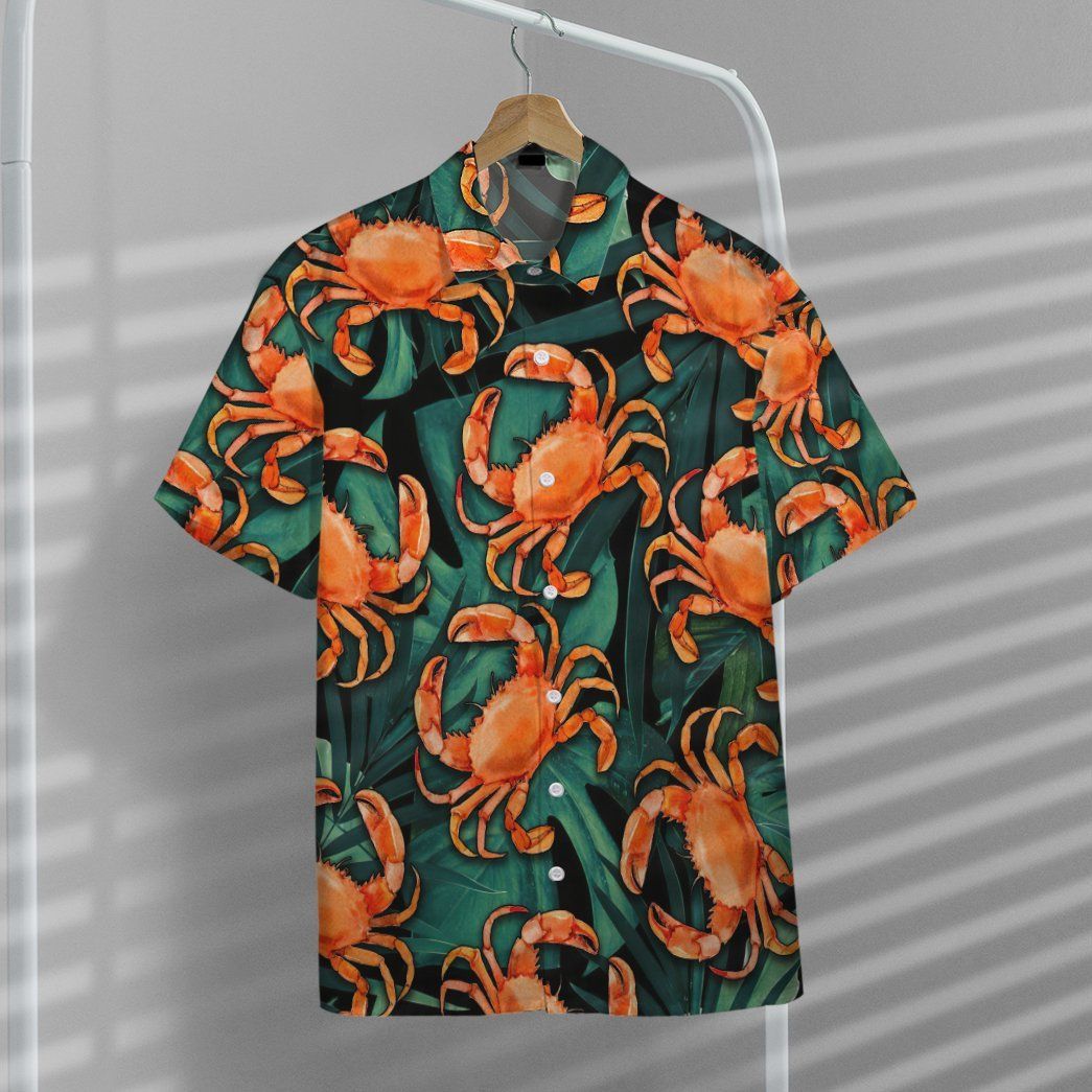 Gearhumans 3D Crabs Hawaii Shirt ZK14042 Hawai Shirt 