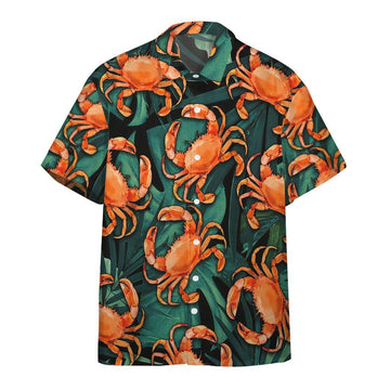 Gearhumans 3D Crabs Hawaii Shirt ZK14042 Hawai Shirt Short Sleeve Shirt S 