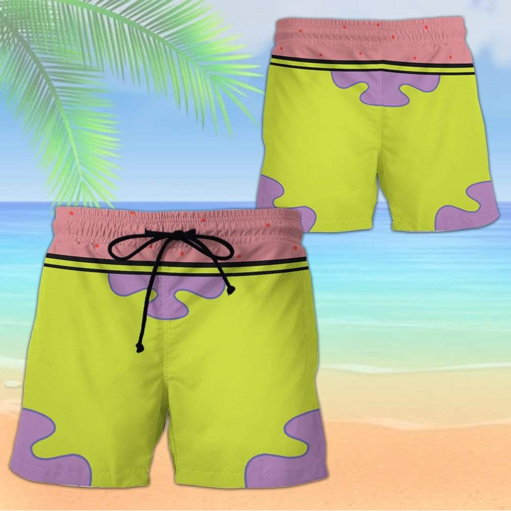 Gearhumans 3D Custom Beach Shorts Patrick GA05032 Men Shorts 