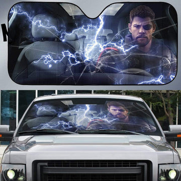 Gearhumans 3D Custom Car Auto Sunshade God Carbreaker