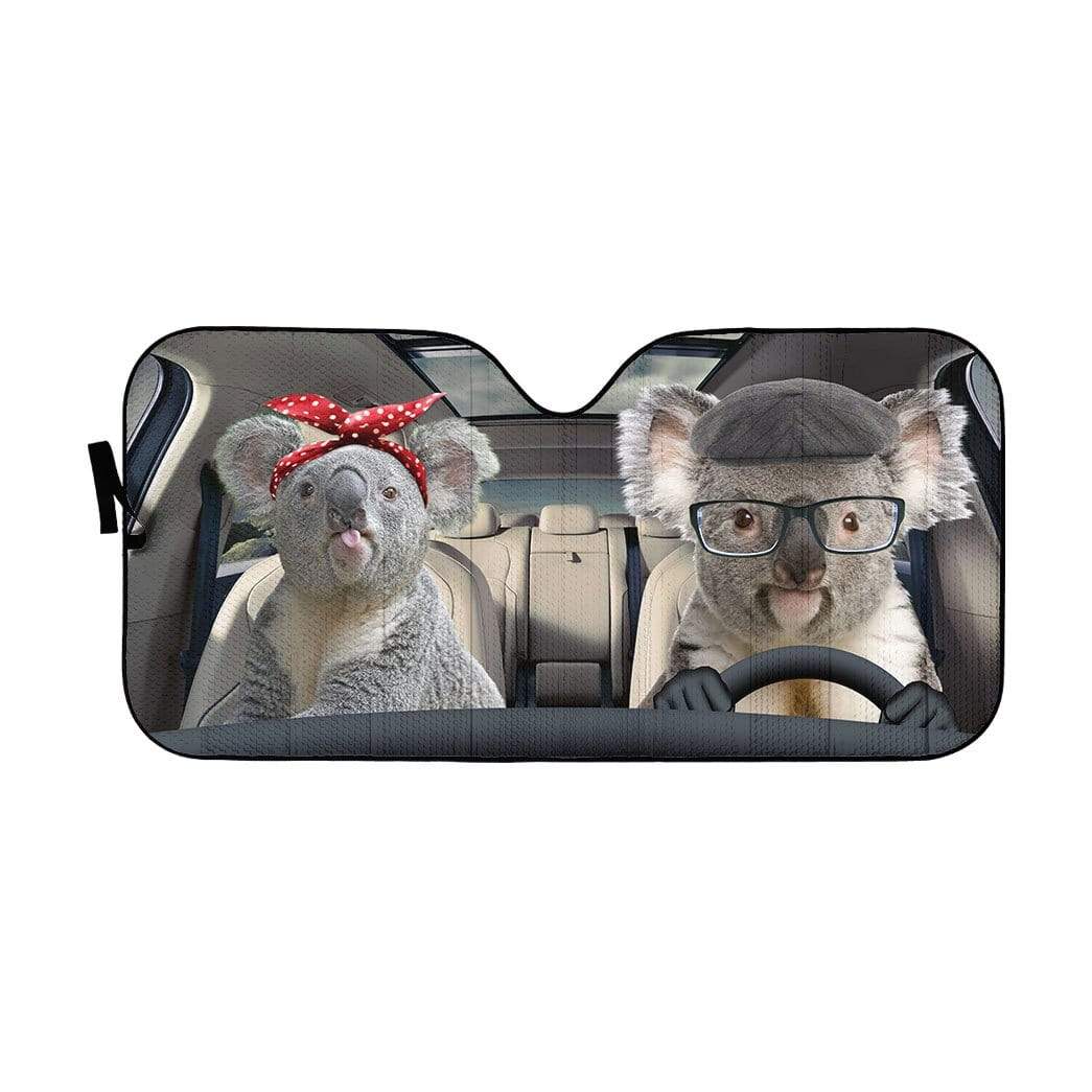 gearhumans 3D Custom Car Auto Sunshade Koalas GS020618 Auto Sunshade 57''x27.5'' 