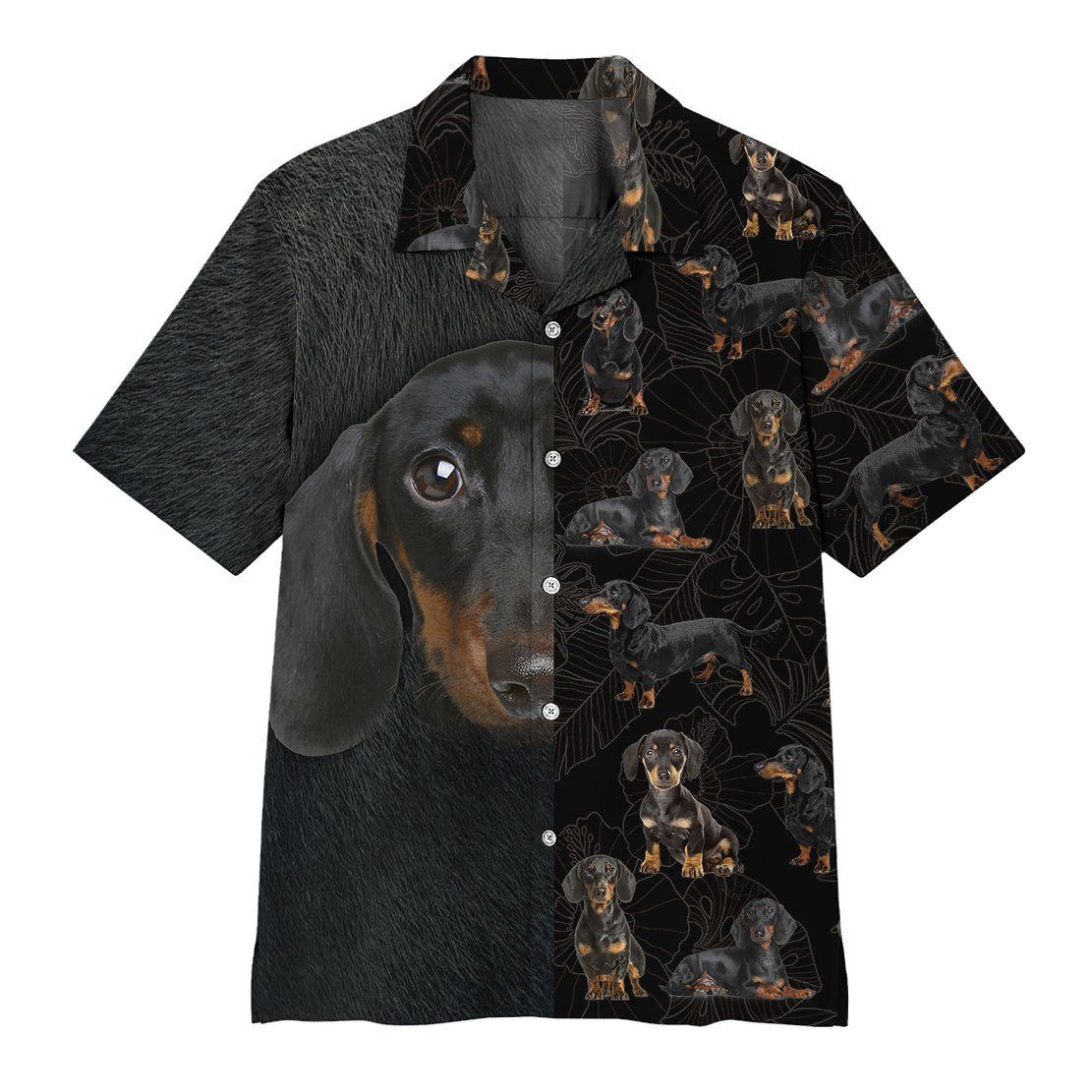 Gearhumans 3D Dachshund Hawaii Shirt ZZ02046 Hawai Shirt Short Sleeve Shirt S 