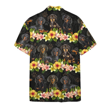 Gearhumans 3D Dachshund Hawaii Shirt