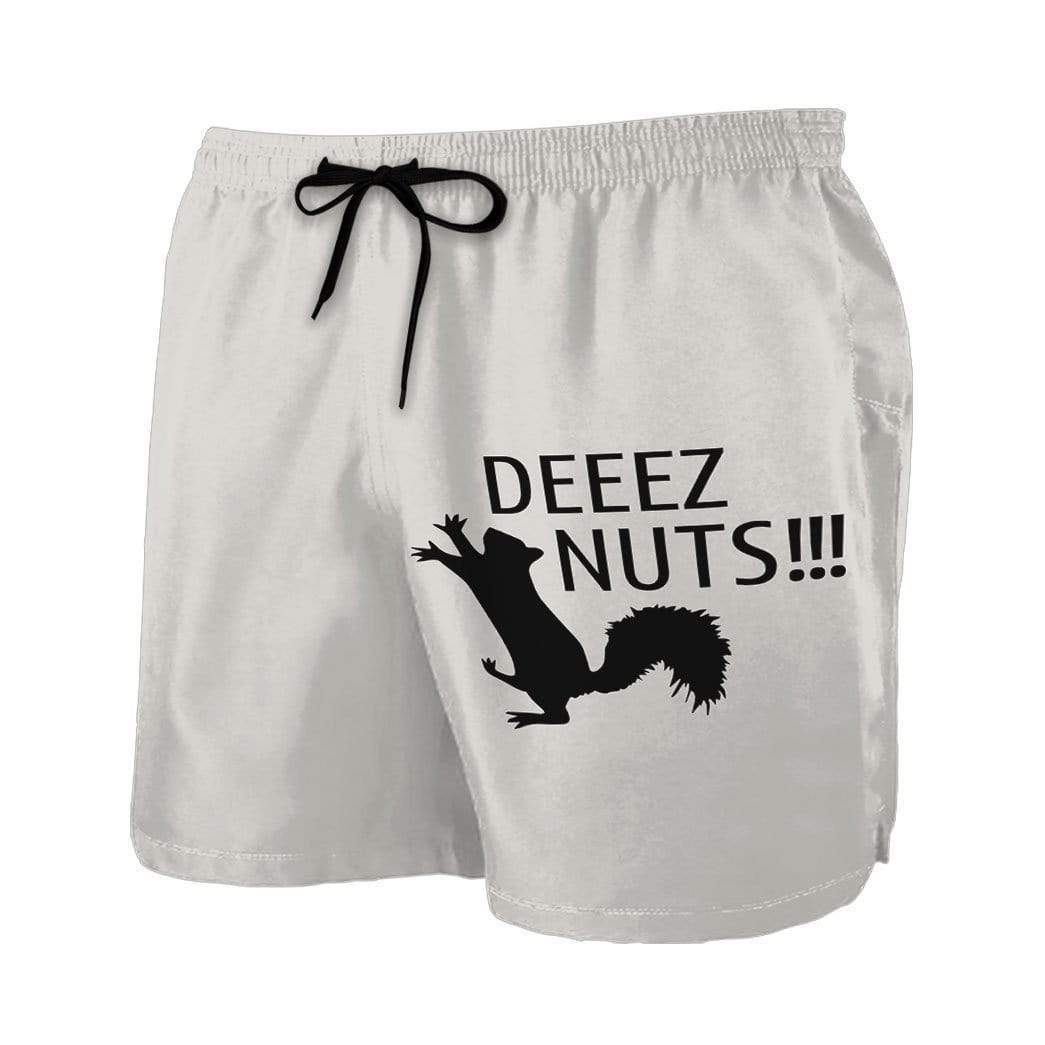 Gearhumans 3D Deeez Nuts Squirrel Custom Beach Shorts Swim Trunks GV09075 Men Shorts